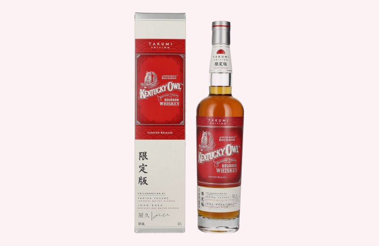 Kentucky Owl Bourbon Whiskey Takumi Limited Release 50% Vol. 0,7l en boîte cadeau