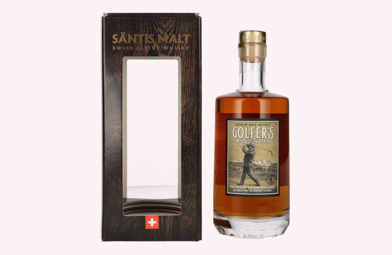 Säntis GOLFER'S Birdie Water Single Malt 46% Vol. 0,5l in geschenkverpakking