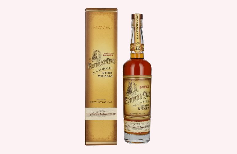 Kentucky Owl Kentucky Straight BOURBON Whiskey Batch No. 12 57,9% Vol. 0,7l en boîte cadeau