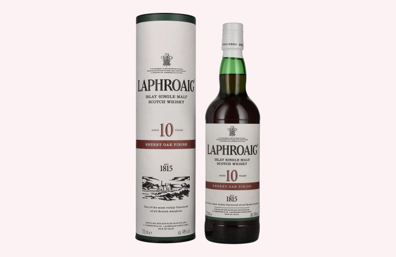 Laphroaig 10 Years Old Sherry Oak Finish 48% Vol. 0,7l en boîte cadeau