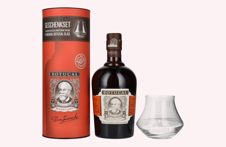 Botucal (Diplomatico) Mantuano Ron Extra Añejo 40% Vol. 0,7l in geschenkverpakking met Glas