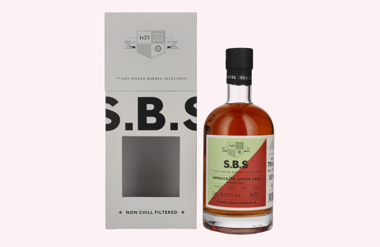 1423 S.B.S JAMAICA/ST. LUCIA Bourbon Cask 2015 55% Vol. 0,7l in Geschenkbox