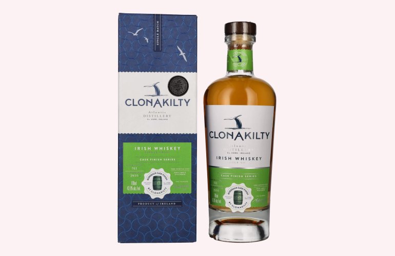 Clonakilty Single Grain Irish Whiskey Bordeaux Cask CASK FINISH SERIES 43,6% Vol. 0,7l in geschenkverpakking