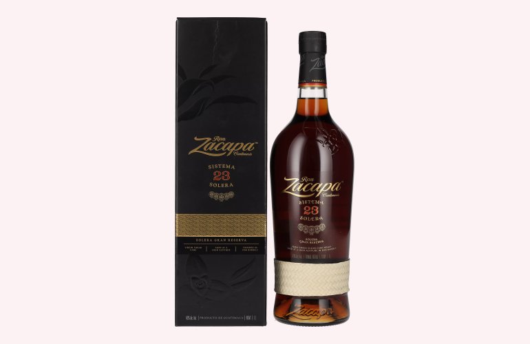 Ron Zacapa Centenario 23 SISTEMA SOLERA Gran Reserva 40% Vol. 1l in geschenkverpakking