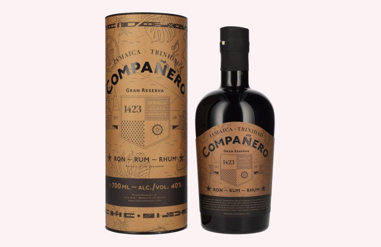 Compañero JAMAICA - TRINIDAD Gran Reserva Rum 40% Vol. 0,7l in geschenkverpakking