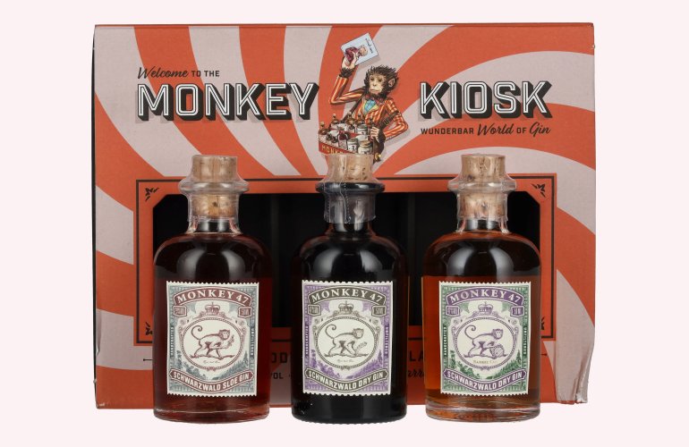 Monkey 47 Kiosk Set 41% Vol. 3x0,05l en boîte cadeau