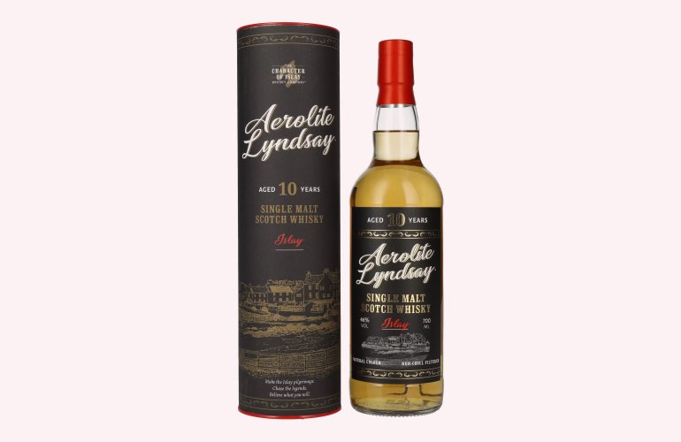 Aerolite Lyndsay 10 Years Old Islay Single Malt Scotch Whisky 46% Vol. 0,7l in geschenkverpakking