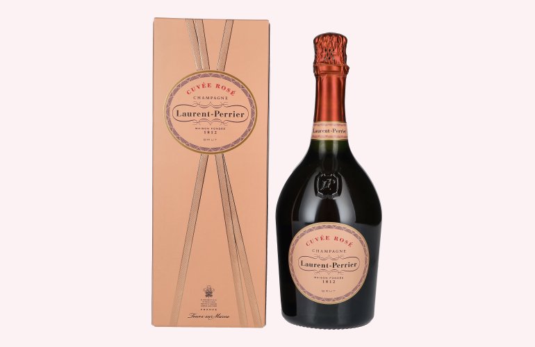 Laurent Perrier Champagne CUVÉE ROSÉ Brut 12% Vol. 0,75l en boîte cadeau