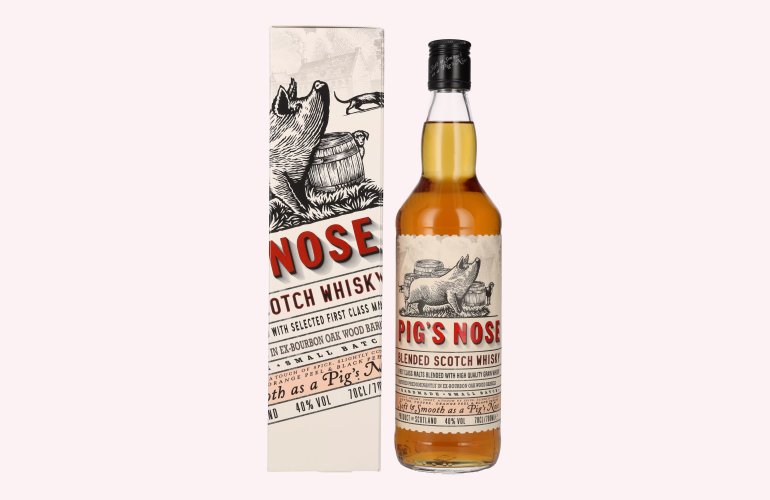 Pig's Nose Blended Scotch Whisky 40% Vol. 0,7l en boîte cadeau