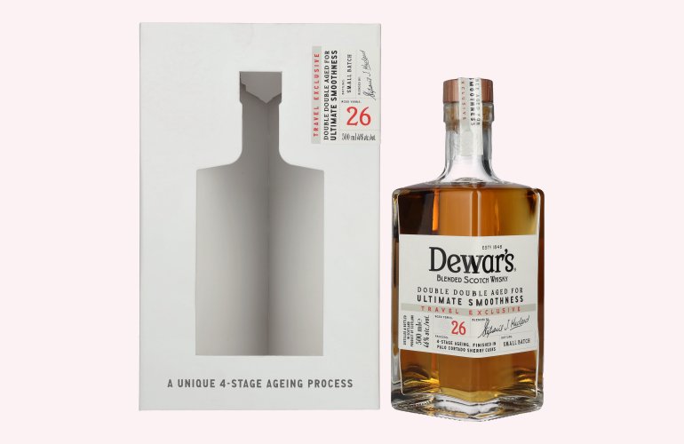 Dewar's 26 Years Old Double Double Aged Blended Scotch Whisky 46% Vol. 0,5l en boîte cadeau