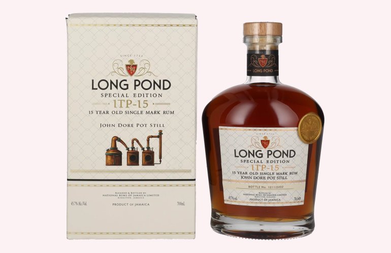 Long Pond Special Edition 15 Years Old Single Mark Rum ITP 15 45,7% Vol. 0,7l en boîte cadeau