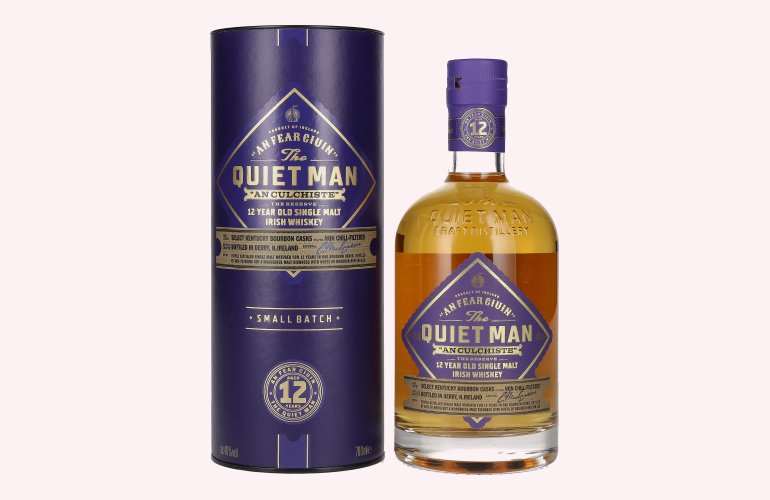 The Quiet Man AN CULCHISTE 12 Year Old Single Malt Irish Whiskey 46% Vol. 0,7l in geschenkverpakking