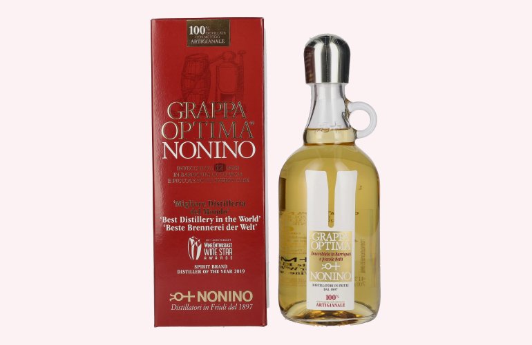 Nonino Grappa Optima 41% Vol. 0,7l en boîte cadeau