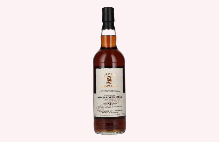 Signatory Vintage 100 Proof Edition AUCHROISK 13 Years Old Single Malt #12 2010 57,1% Vol. 0,7l