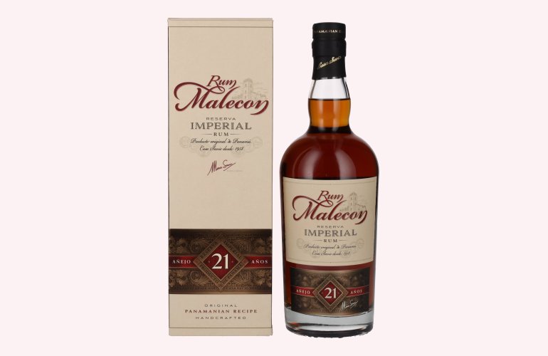 Rum Malecon Añejo 21 Años Reserva Imperial 40% Vol. 0,7l en boîte cadeau