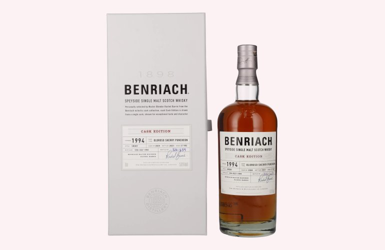 Benriach 27 Years Old Smoky CASK EDITION Oloroso Sherry Vintage 1994 53% Vol. 0,7l in geschenkverpakking