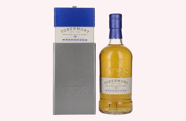 Tobermory 18 Years Old BOURBON FINISH 46,3% Vol. 0,7l en boîte cadeau