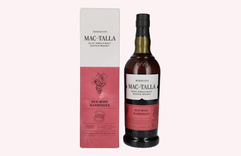 Mac-Talla Morrison RED WINE BARRIQUES Islay Single Malt Scotch Whisky 53,8% Vol. 0,7l in geschenkverpakking