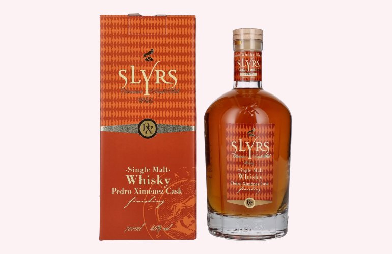 Slyrs Single Malt Whisky Pedro Ximénez Cask Finish 46% Vol. 0,7l in geschenkverpakking