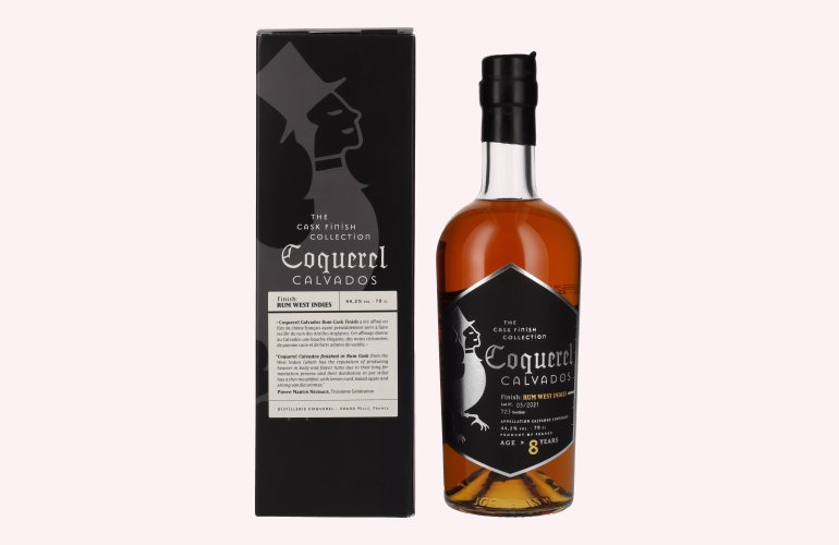 Coquerel Calvados 8 Years Old The Cask Finish Collection 44,2% Vol. 0,7l in geschenkverpakking