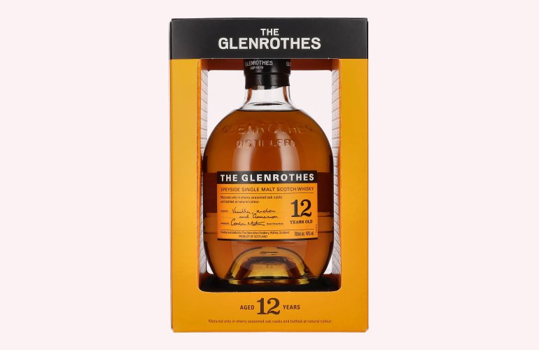 The Glenrothes 12 Years Old Speyside Single Malt 40% Vol. 0,7l in geschenkverpakking