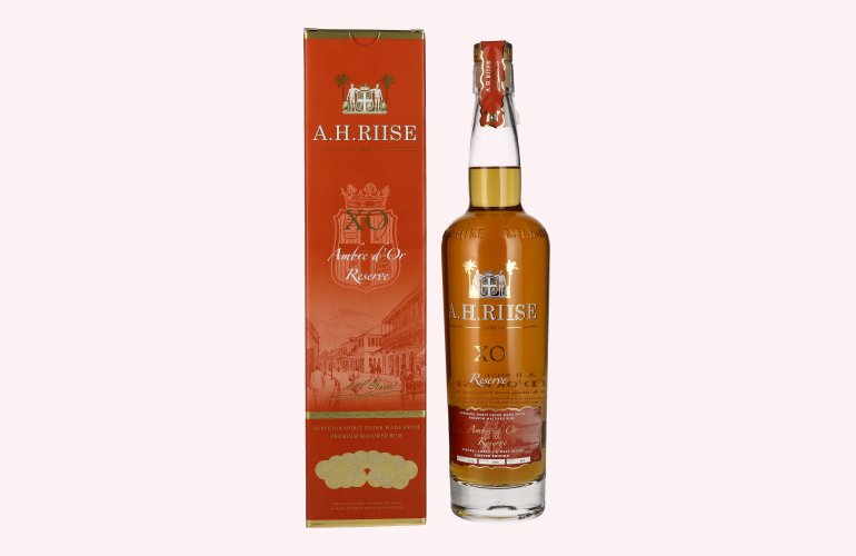 A.H. Riise X.O. Reserve Ambre d'Or Reserve 42% Vol. 0,7l en boîte cadeau