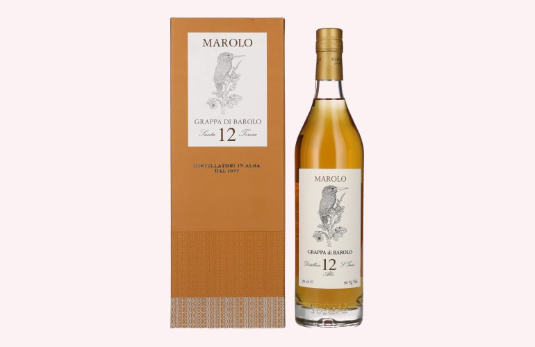 Marolo Grappa di BAROLO 12 Years Old 50% Vol. 0,7l in geschenkverpakking