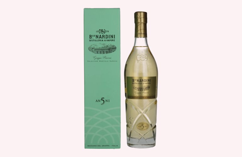 Nardini Grappa Riserva 5 ANNI 42% Vol. 0,7l in geschenkverpakking