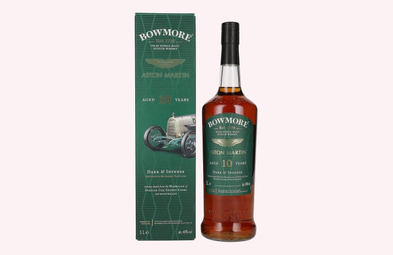 Bowmore 10 Years Old ASTON MARTIN Dark & Intense 40% Vol. 1l en boîte cadeau