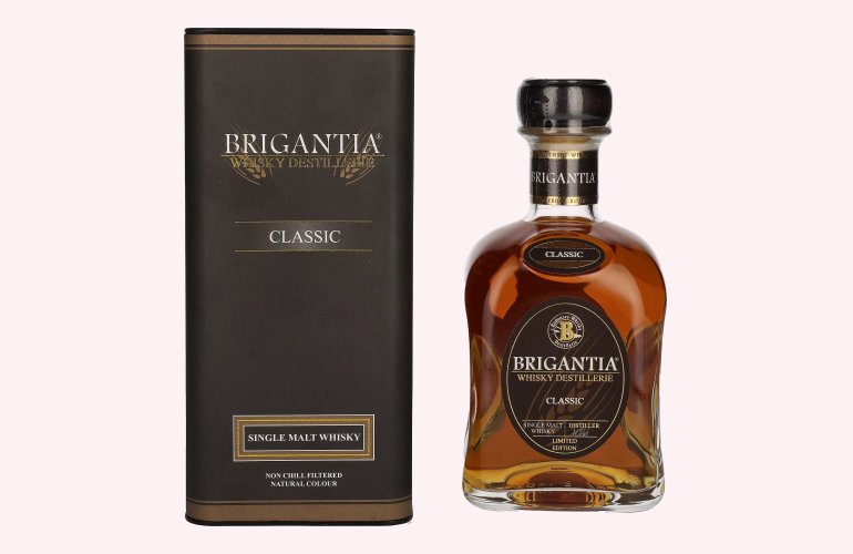 Steinhauser BRIGANTIA Single Malt Whisky CLASSIC 43% Vol. 0,7l in geschenkverpakking