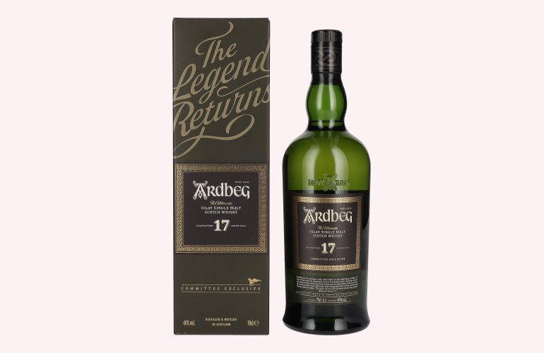 Ardbeg 17 Years Old The Ultimate Committee Exclusive Islay Single Malt 40% Vol. 0,7l in geschenkverpakking