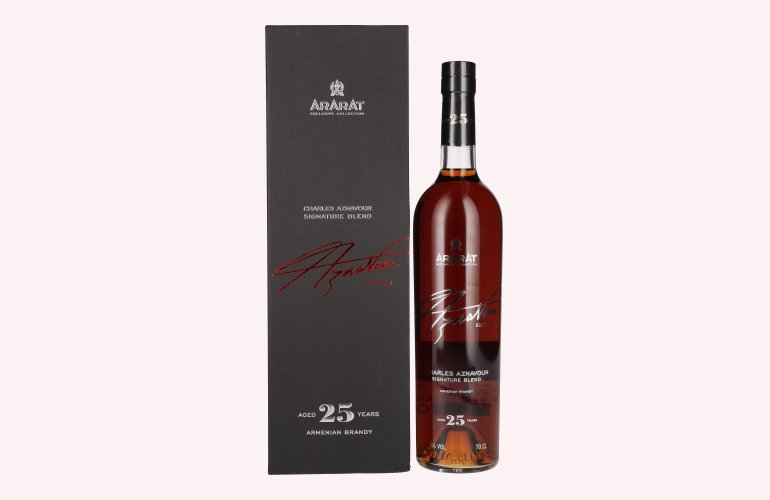 Ararat 25 Years Charles Aznavour Signature Blend 40% Vol. 0,7l in geschenkverpakking