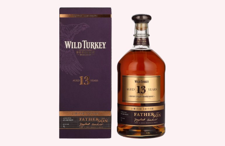 Wild Turkey 13 Years Old Kentucky Straight Bourbon Whiskey FATHER AND SON Limited Edition 43% Vol. 1l en boîte cadeau