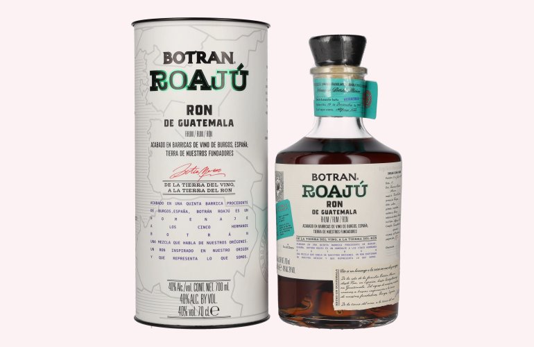 Botran ROAJÚ Ron de Guatemala Rum 40% Vol. 0,7l en boîte cadeau