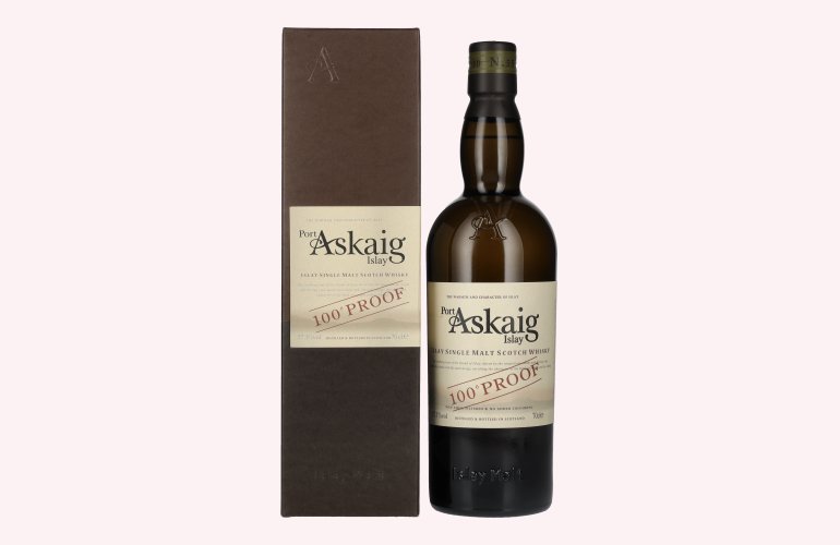 Port Askaig Islay 100 PROOF Islay Single Malt 57,1% Vol. 0,7l en boîte cadeau