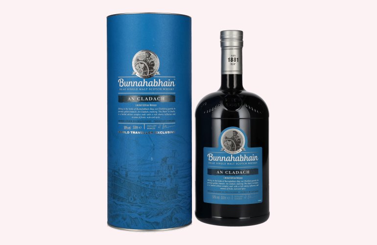 Bunnahabhain AN CLADACH Islay Single Malt Scotch Whisky Limited Edition Release 50% Vol. 1l in geschenkverpakking