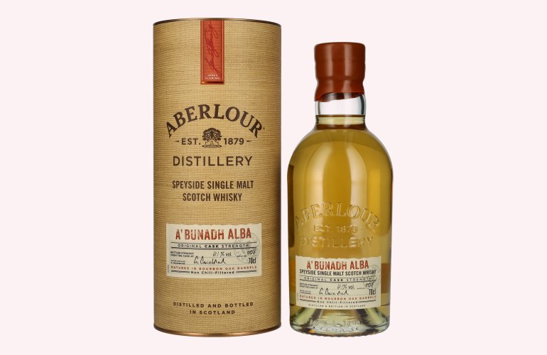 Aberlour A'BUNADH ALBA Original Cask Strength Batch No. 008 60,1% Vol. 0,7l in geschenkverpakking