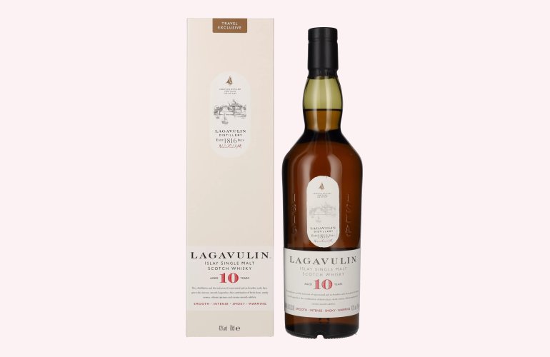 Lagavulin 10 Years Old Single Malt Whisky 43% Vol. 0,7l in geschenkverpakking