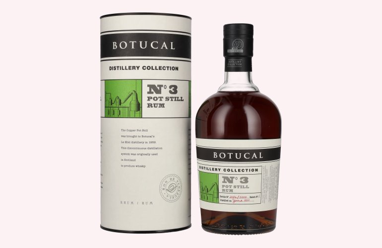 Botucal (Diplomatico) Distillery Collection No. 3 Pot Still Rum 47% Vol. 0,7l en boîte cadeau