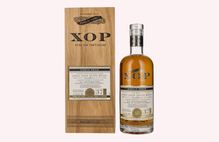 Douglas Laing XOP Cameronbridge 37 Years Old Single Cask Grain 1984 54,4% Vol. 0,7l in Holzkiste