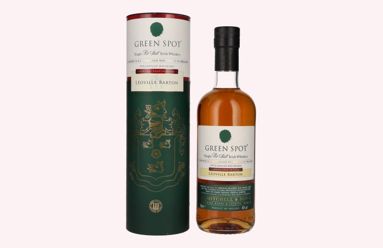 Green Spot CHÂTEAU LÉOVILLE BARTON Single Pot Still Irish Whiskey 46% Vol. 0,7l in geschenkverpakking