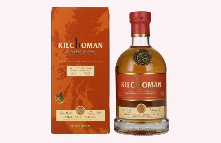 Kilchoman Islay Single Malt Whisky Bourbon/Oloroso Sherry SMALL BATCH 2 47,1% Vol. 0,7l in geschenkverpakking