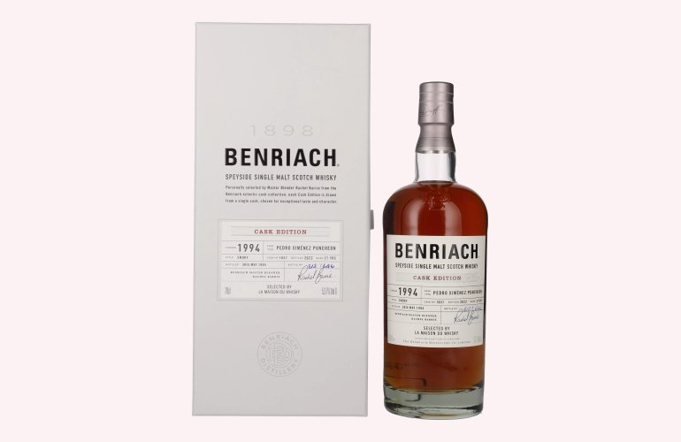 Benriach 27 Years Old CASK EDITION Pedro Ximénez Vintage 1994 53,7% Vol. 0,7l in geschenkverpakking