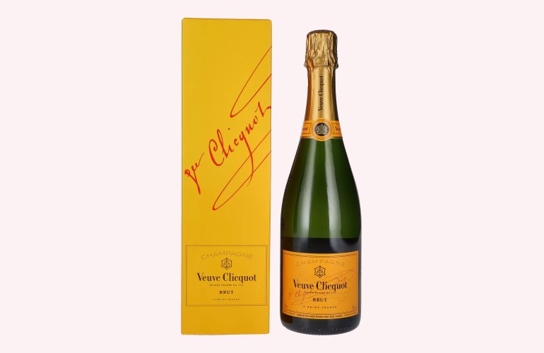 Veuve Clicquot Champagne Brut Yellow Label 12% Vol. 0,75l en boîte cadeau