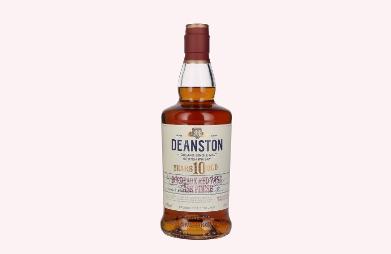 Deanston 10 Years Old Highland Single Malt Bordeaux Red Wine Cask Finish 46,3% Vol. 0,7l in Geschenkbox