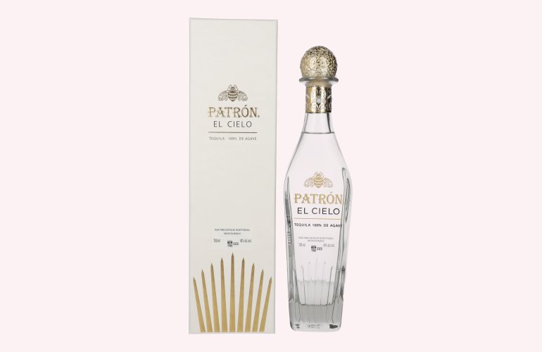 Patrón El Cielo Silver Tequila 100% de Agave 40% Vol. 0,7l en boîte cadeau