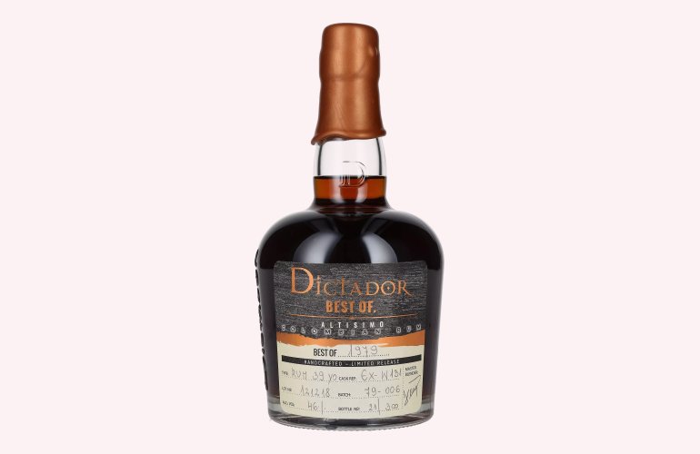 Dictador BEST OF 1979 ALTISIMO Colombian Rum Limited Release 46% Vol. 0,7l