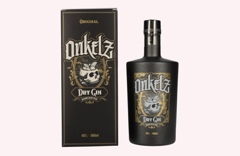 BÖHSE ONKELZ Handcrafted Dry Gin 46% Vol. 0,5l in geschenkverpakking