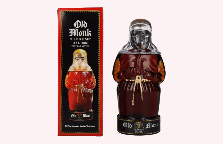 Old Monk Supreme XXX Rum 42,8% Vol. 0,7l in geschenkverpakking