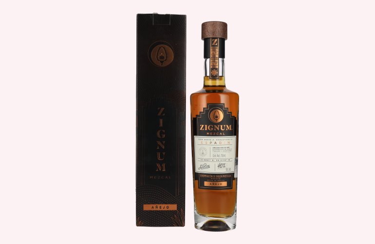 Zignum Mezcal Añejo 100% Agave Espadín 40% Vol. 0,7l in Giftbox